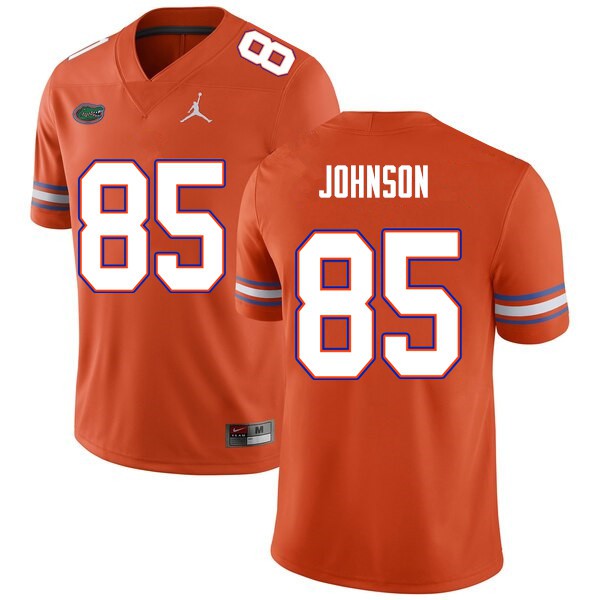 Men #85 Kevin Johnson Florida Gators College Football Jerseys Orange